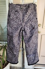 14 boys teen SPYDER grey black snow grow pants adjustable waist