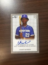 Aiden Harris 2023 Leaf Perfect Game AUTO SIGNED PG ALL-AMERICAN #1