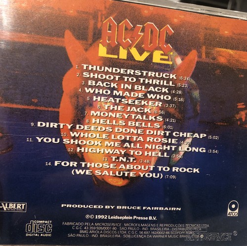 AC/DC 2021 LIVE CD Import Brazil Rare No Bar Code - Picture 2 of 4