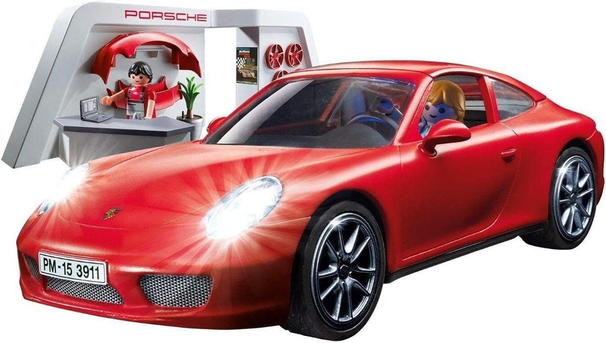 Playmobil 3911 Porsche 911 Carrera S with Lights & Workshop Sports