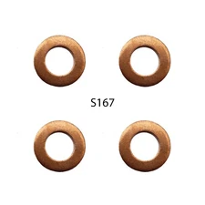 Kia Sedona Mk II 2.9 CRDi Diesel Injector copper washers / Nozzle Holder set x 4