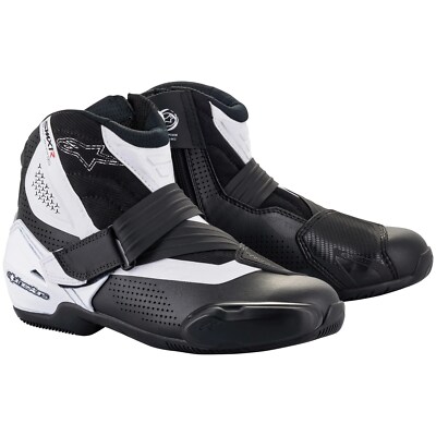 Alpinestars SMX-1 R v2 Vented Gr. 50 Motorrad Stiefel Schuhe Sport schwarz-weiß