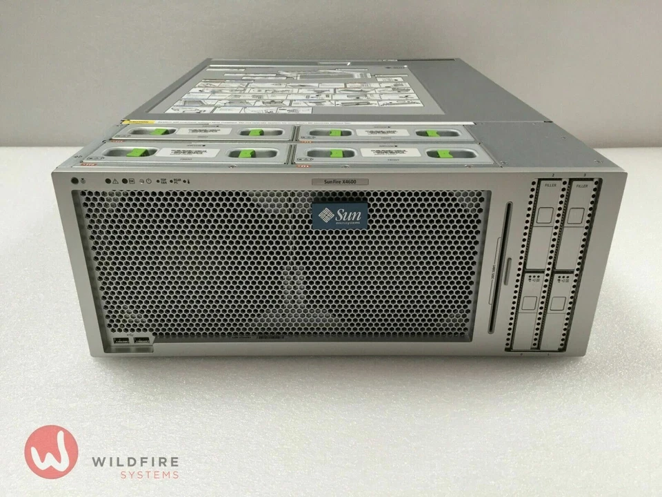 Sun Fire X4600, 4x 2.6GHz Dual Core, 16GB, 2x 73GB, 4x PSUs, Rack kit, Sun X4600 - Image 2 of 3