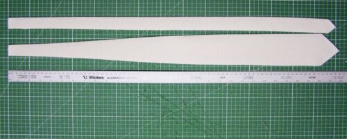 Neck tie lining / interlining / interfacing / canvas, for normal and skinny ties - Picture 2 of 8