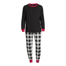 Holiday Time Men's 2-Piece Plaid Matching Family Pajamas Set, Size XL
