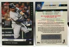 Gary Sanchez 2019 Topps Now Future Award Winners AL MVP Chrome 10-Card Set BASE