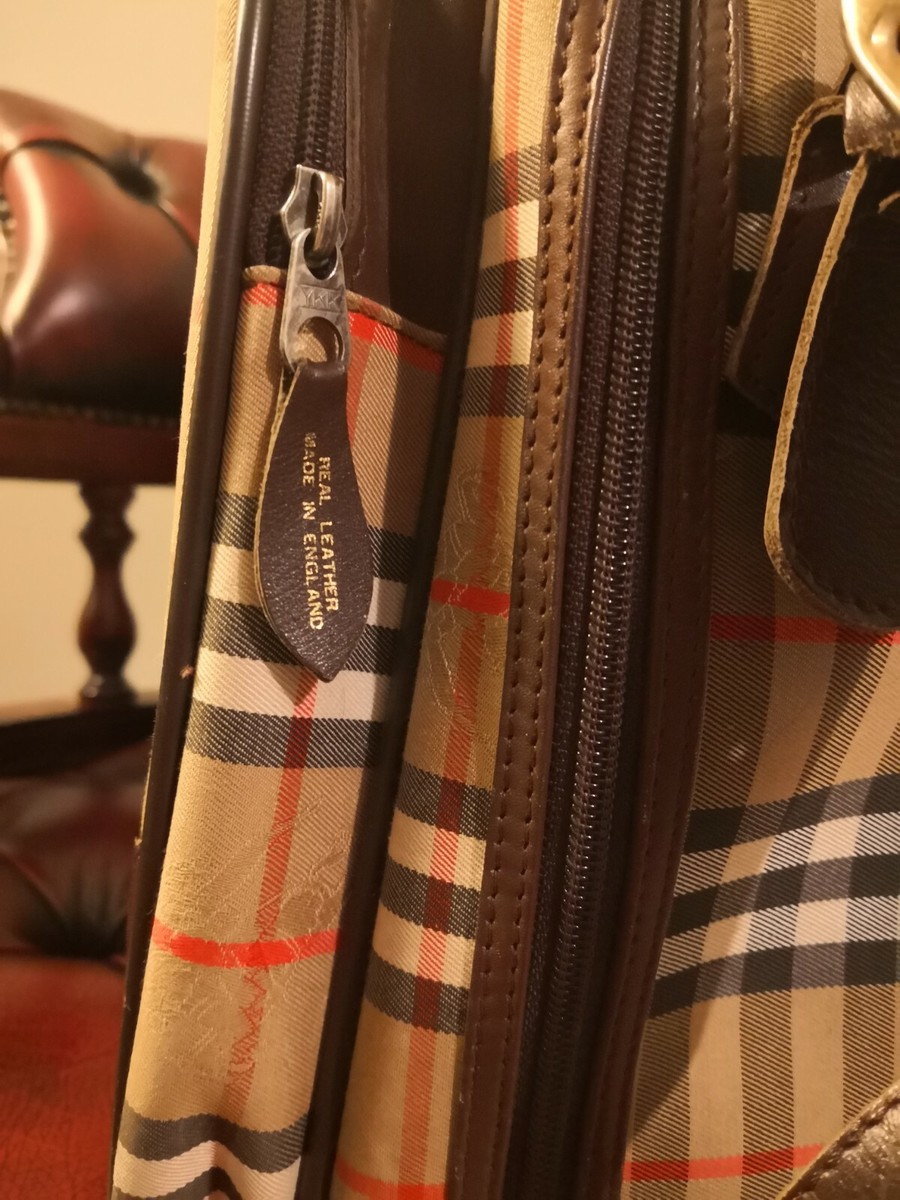 Vintage 90's Burberry Weekend Travel Bag Made in England | eBay