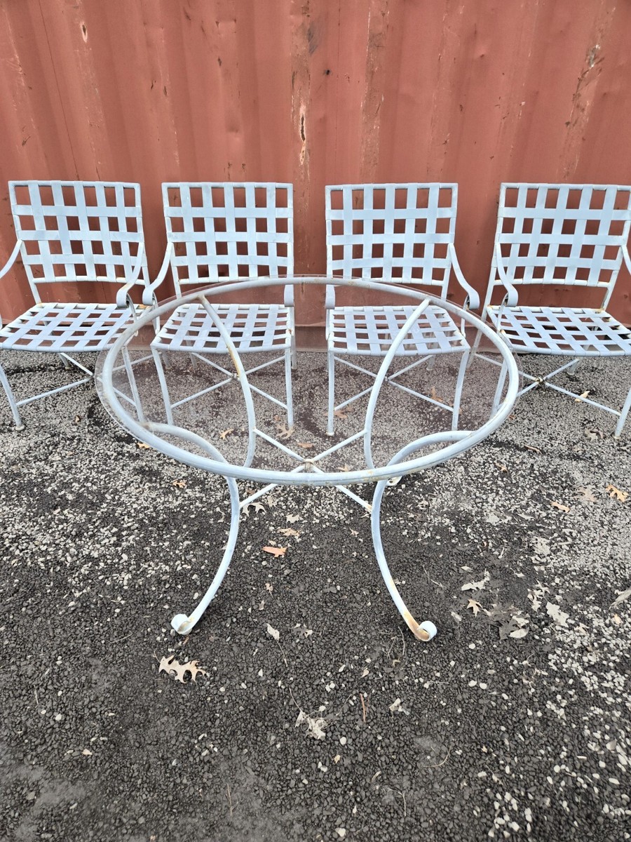 vintage wrought iron patio furniture Brown Jordan