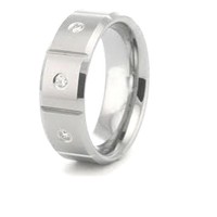 Men's Stainless Steel Wedding Band Engagement Ring Men's Stainless Steel Wedding Band Engagement Ring