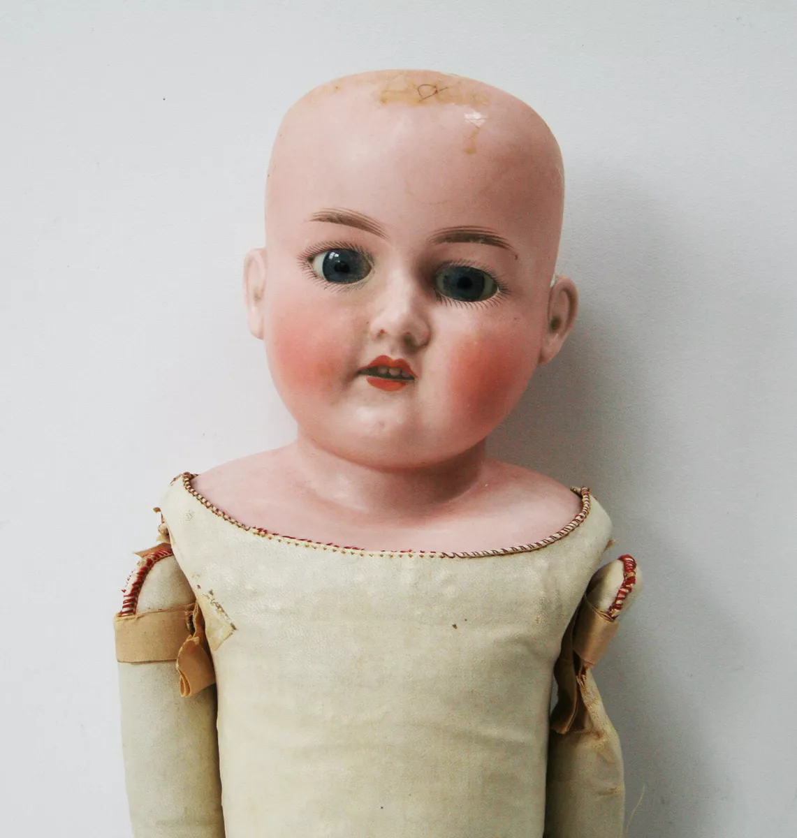 Antique 22” Armand Marseille Bisque Head Chest Kid Limbs-370 Boy Doll Sleep  Eyes - Ellis Antiques