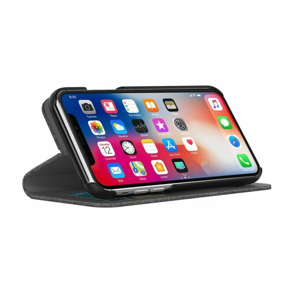 Case For iPhone XS & X Wallet ShockProof Flip Folio Card Cover Stand INCIPIO - Image 4 of 4