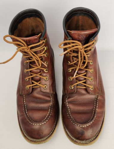 Botas con cordones de cuero marrón FRYE DAKOTA WEDGE 87265 para hombre talla 9,5 *** - Imagen 2 de 18