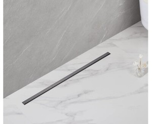 SUBMARINE Linear Shower Drain 24 Inch, Ultra-Narrow Stainless Stl Linear Drain,