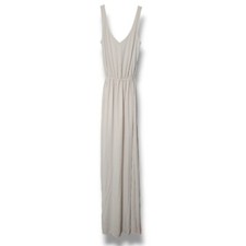 Show Me Your MuMu Dress Size XXS Kendall Maxi Dress Sleeveless Sheer Lined Beige