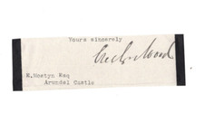 Evelyn Wood VC Signed Letter Clip / Autographed / Victoria Cross