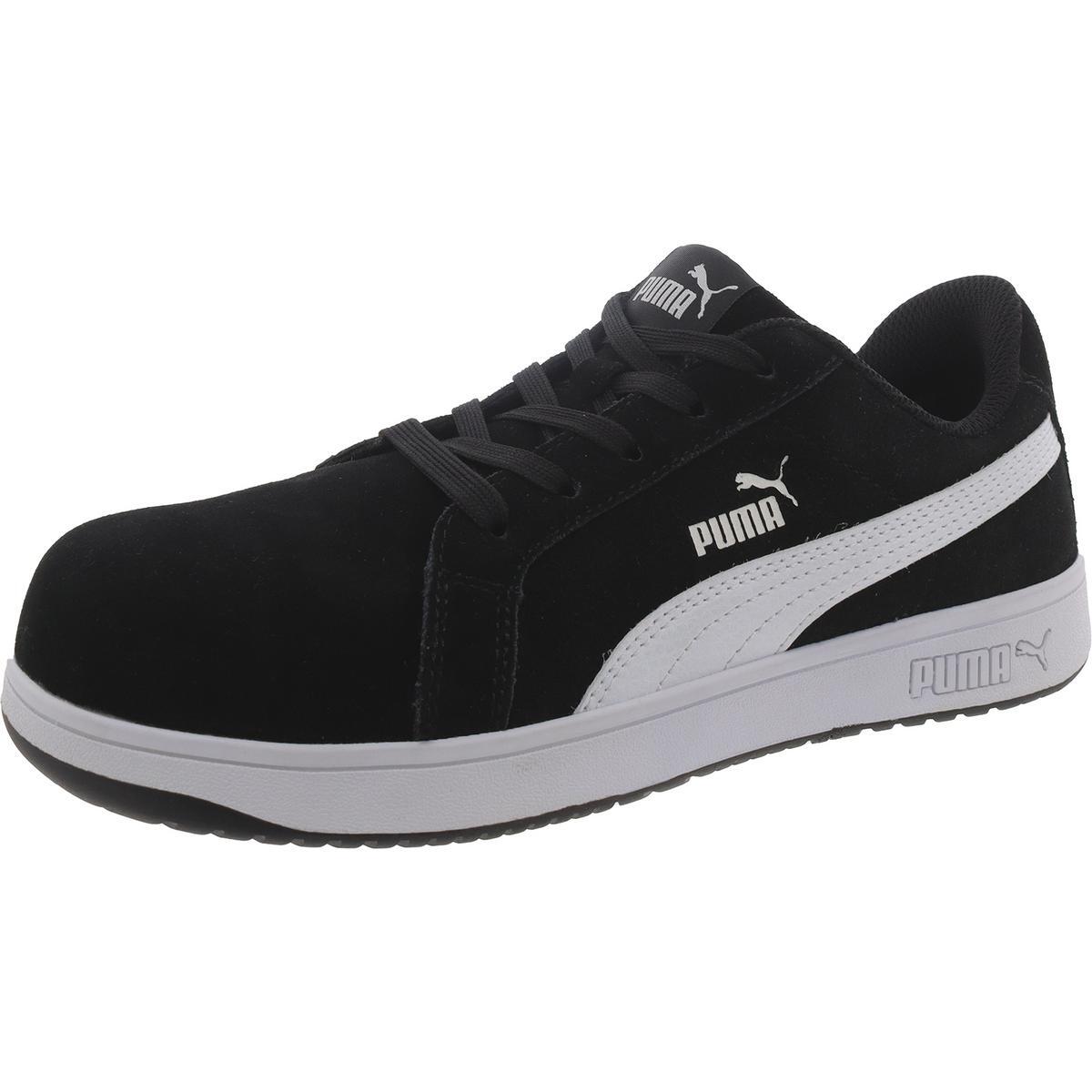 Женская культовая черная рабочая обувь Puma на низком каблуке 6.5 Medium (B, M) BHFO 3881