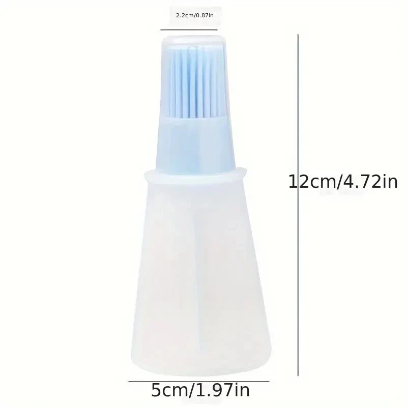 Silicone Oil Bottle Brush with Oil Bottle , For Baking , Cooking and BBQ - Image 3 of 4