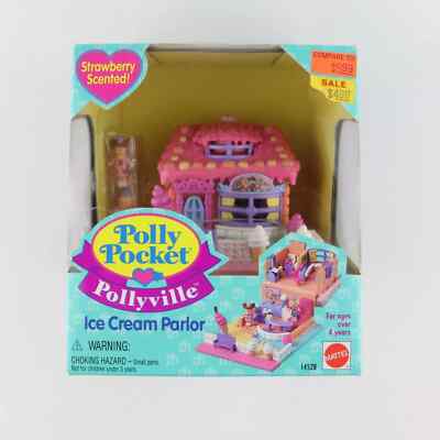 POLLY POCKET 1995 Ice Cream Strawberry Parlour NEW & SEALED *