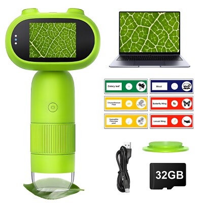 Handheld Digital Microscope, 1000X Portable Pocket Mini Microscopes for Kids