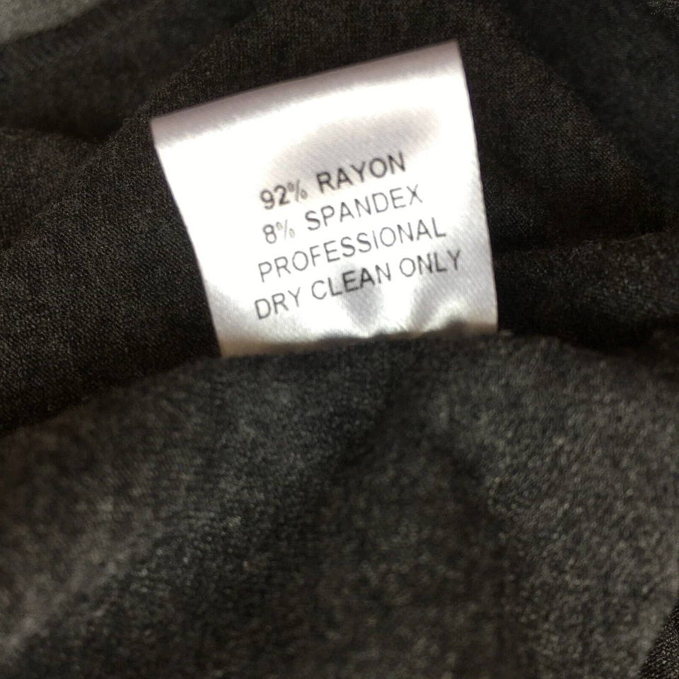 Vestido TORN by RONNY KOBO New York para mujer talla grande gris mezcla manga larga Foto 4 de 4