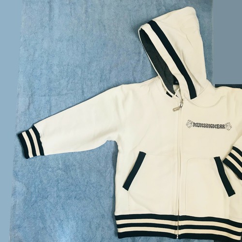 New with Tag / Munsingwear Kids Full Zip Up Hoodie Sports Sweatshirts / 4-5 yrs - Picture 2 of 6