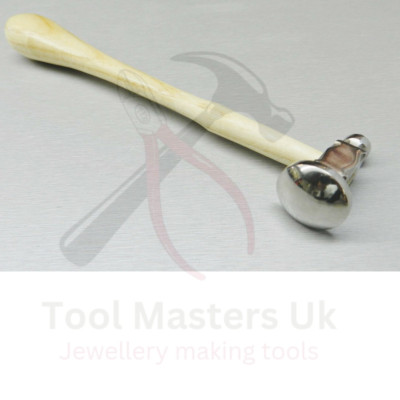 Juweliere Ziselhämmer Schmuck Metallarbeiten Kuppelflächenhammer 34 mm gebogene Fläche