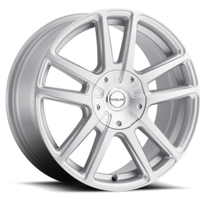 (1) 17x7.5 +40 Raceline 145S Encore 4x100,4x108 Silver Wheel