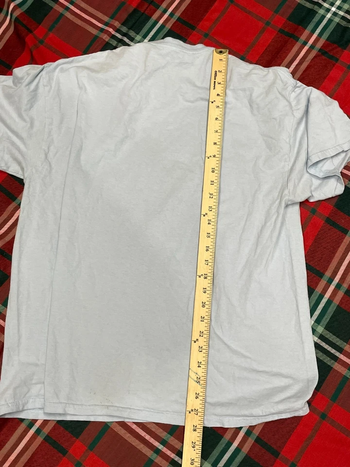 Goodie Dos Mangas Letra Por Lennon & McCartney Hombre XL Azul Camiseta Algodón Foto 4 de 4