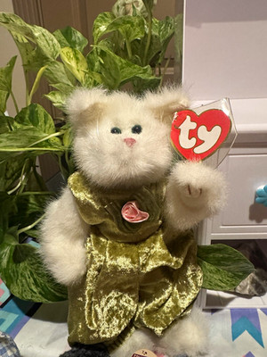 Rare Vtg Ty Beanie Babies Attic Treasures Katrina Cat Plush Velvet Retired 1993