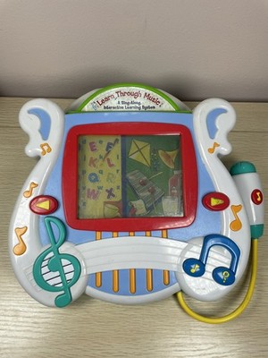 2002 Mattel Learn Through Music Interactive System Fisher Price WITH Book WORKS