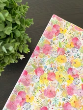 WATERCOLOR PETALS Design Tissue Paper Sheet Choose Size & Package Amount