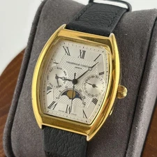 Frederique Constant Moonphase Quartz Watch White Face 28mm Men's Fashion