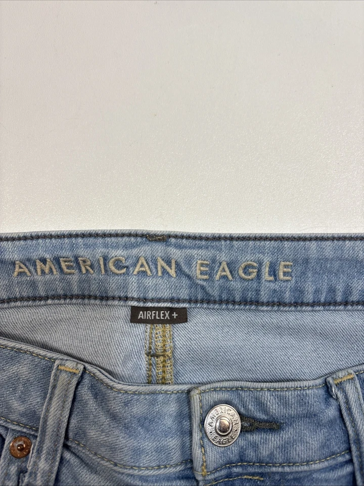 American Eagle Athletic Fit AirFlex Stretch Denim Blue Jeans Mens Sz 34 x 32 - Image 3 of 4
