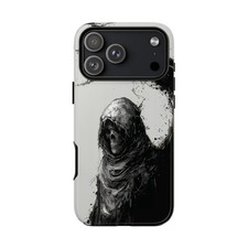 Phone Ink   Hooded Skeleton Death Skull   Case for iPhone, Galaxy, Pixel