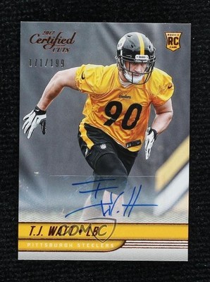 2017 Certified Cuts Rookies Scripts 171/199 TJ Watt #182 Rookie Auto RC 01lu