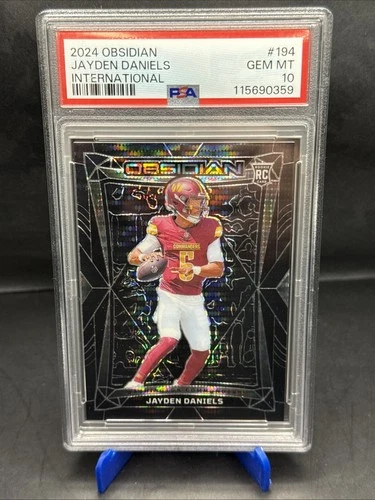 2024 Obsidian Jayden Daniels Rookie RC #194 International Pulsar PSA 10 🔥🔥