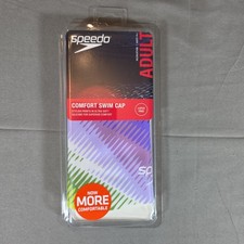 Speedo Swim Cap Adult Unisex Silicone Competition Multi Color Design One Size