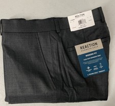Kenneth Cole Reaction Techni Modern Fit Flex Suit-Separate Pants 34x30 DARK GRAY