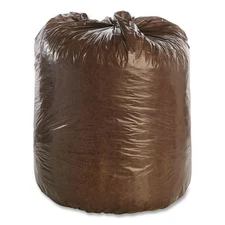 Stout by Envision G3036B80 30" x 36" 30 gal 0.8 mil Trash Bags - Brown 60/BX New