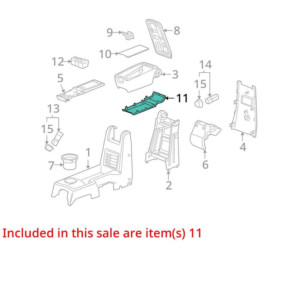 Chevrolet Pontiac Equinox 2005-2009 bandeja de torrent f/flr cnsl stor 89044138 nuevo Foto 2 de 3