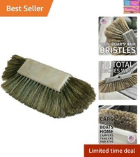 Montana Tri-Angle Boar's Hair Car Wash Brush | Ultra-Soft Bristles for Safe &...