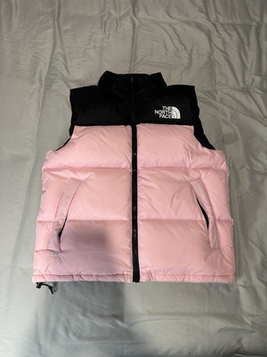 The North Face 1996 Retro Nuptse Down 700 Vest Women's S Pink Black