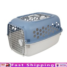 Multi-Colored Plastic Double Door Pet Kennel Dogs  Cats Travel Carrier New