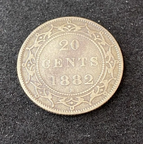 1882 Newfoundland 20 Cents — photo from the most recent tracked eBay sale
