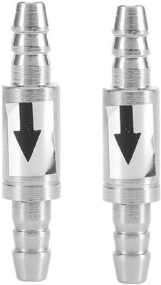 Edelstahl Rückschlagventil 2ST für CO2 Aquarium Schläuche 4 6mm Non-Return