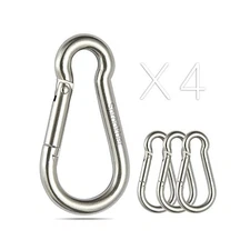 High Strength Carabiners, Quick Connect/Disconnect for Ropes & Chains