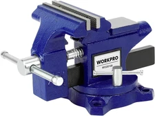 Bench Vise, 4-1/2" Vice for Workbench, Utility Combination Pipe Home Vise, Swive