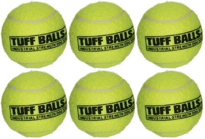 6 Pack Giant Tuff Tennis Balls for Large Dogs Durable Non Toxic Pet Toy