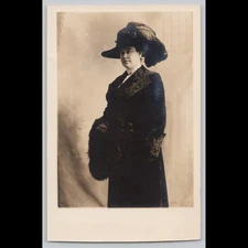 Antique Postcard Real Photo Female Model Columbia PA Wm Bailey Photographer