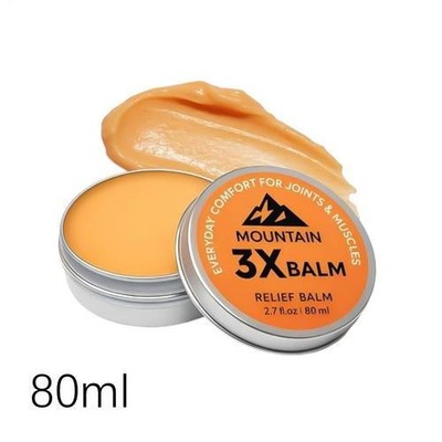 Mountain 3X Relief Balm with Organic Arnica and Camphor, 80ml Fast-Absorbing Gel